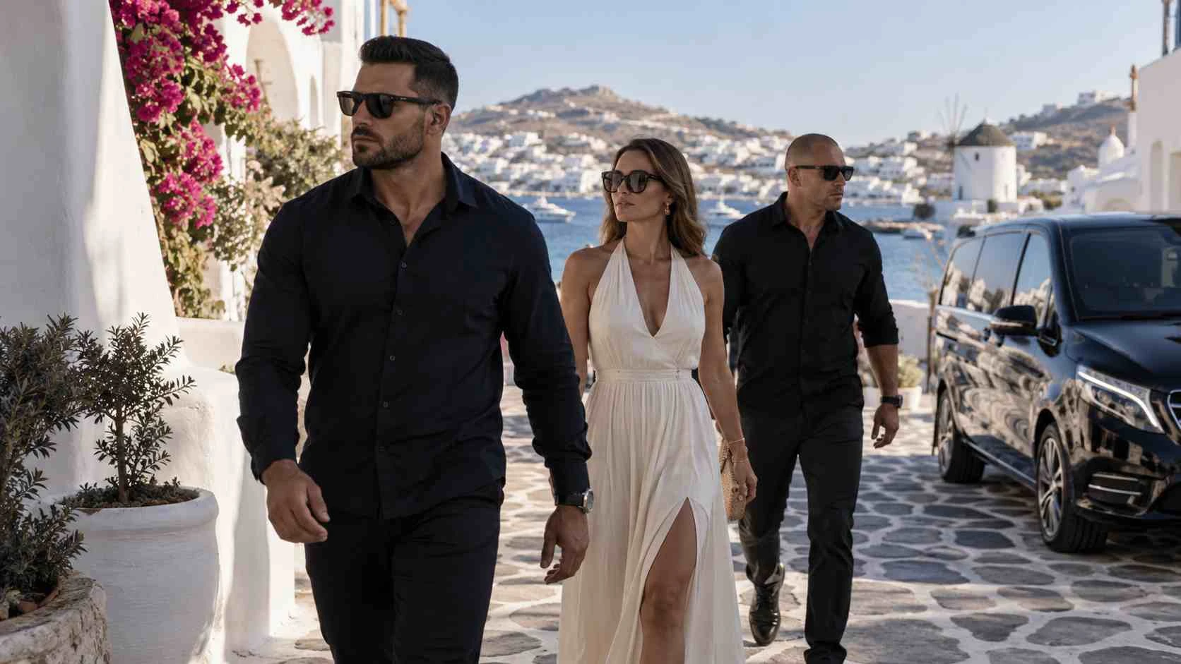 VIP close protection and bodyguard services in Mykonos, Greece
