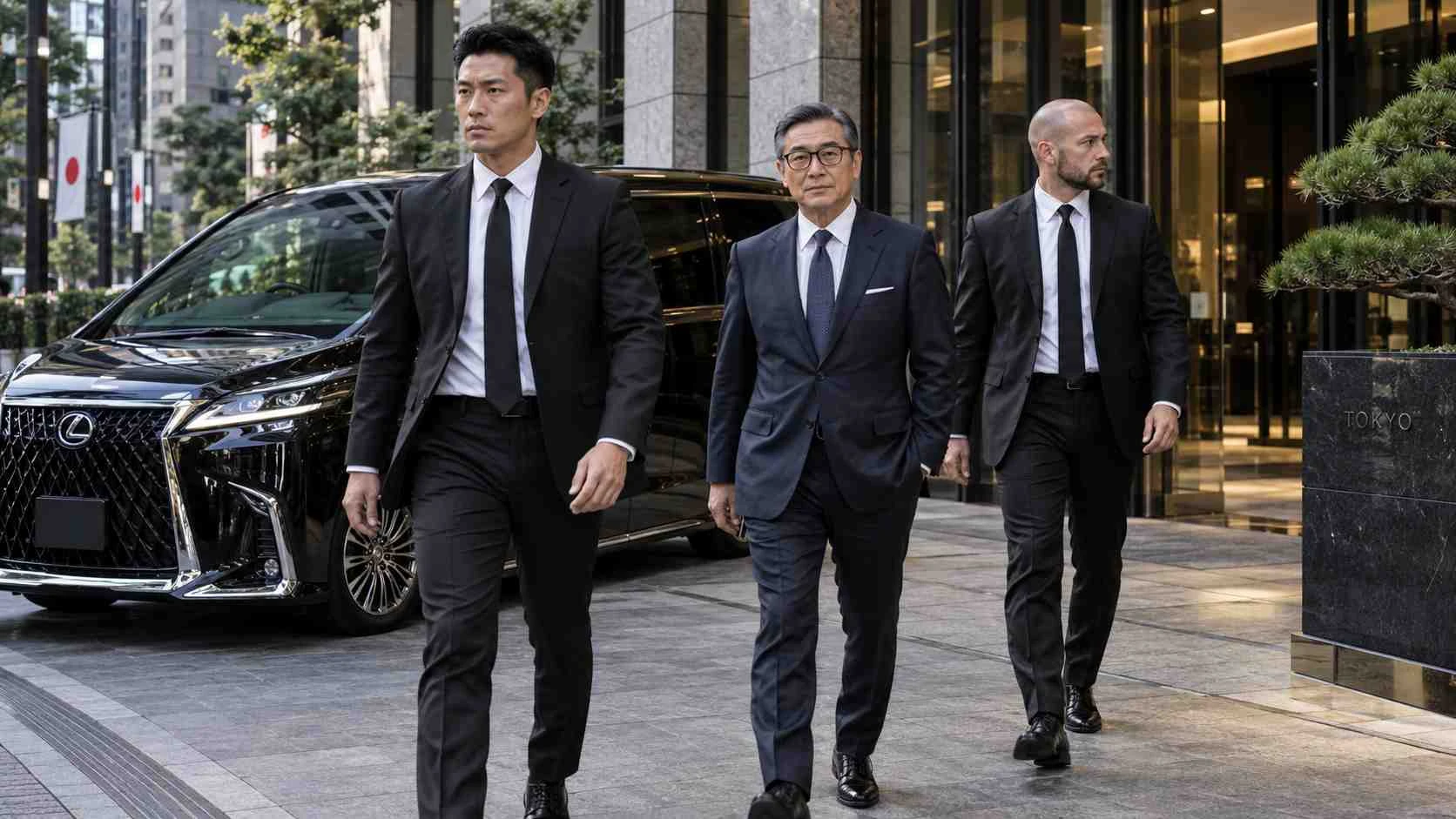 Bodyguard services in Tokyo Japan for executives and VIP clients